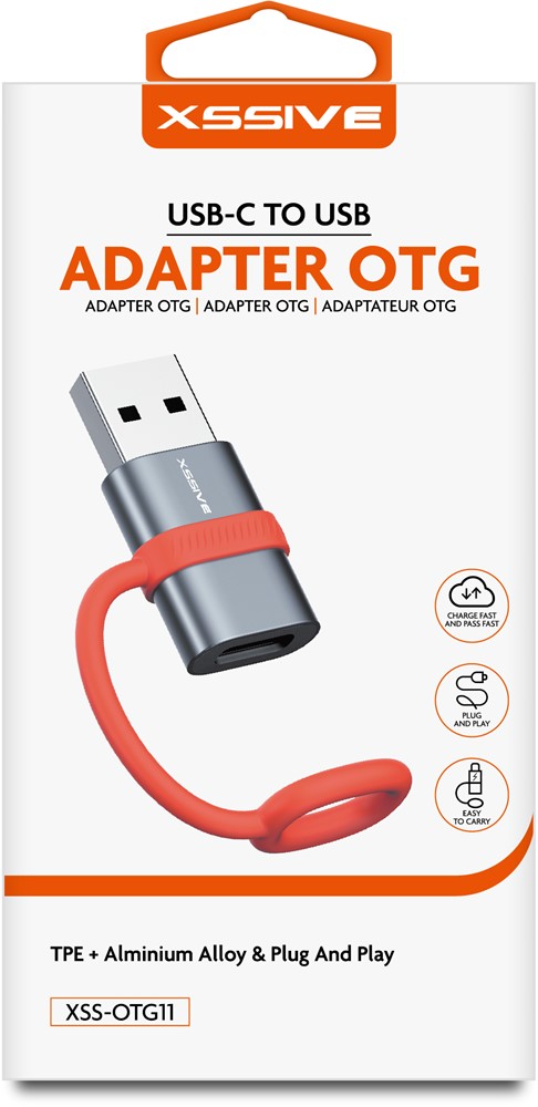 Xssive Adapter OTG USB-C to to USB XSS-OTG11-2