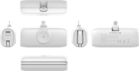 Xssive Premium Mini Powerbank For iWatch & iPhone With USB-C Cable 5000mAh XSS-PB41LW-3