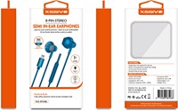 Xssive Stereo Earphones for iPhone XSS-EP24BL - Blue-2