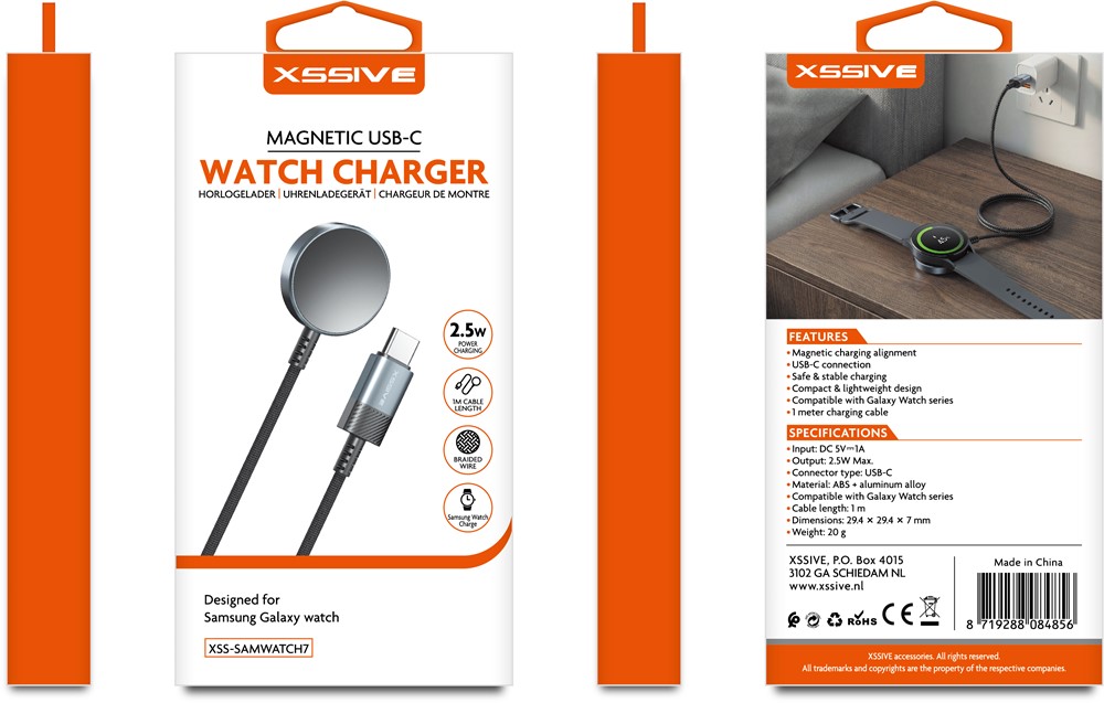 Xssive Magnetic USB-C Watch Charger (for Samsung) XSS-SAMWATCH7-2