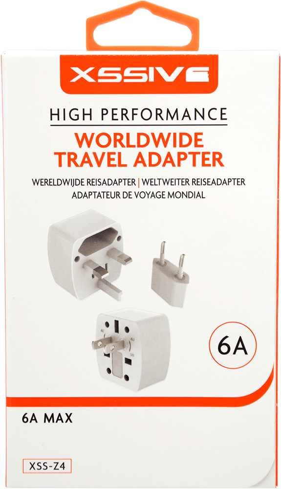 Xssive Universal Plug 6A Worldwide Travel Adapter Z4-3